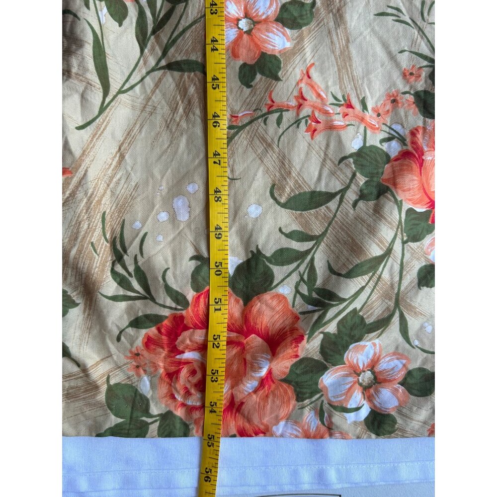 Vintage 70s Sears Floral MuuMuu Maxi Dress Caftan Hawaiian Print Sz  Lg 16-18 - Picture 9 of 9